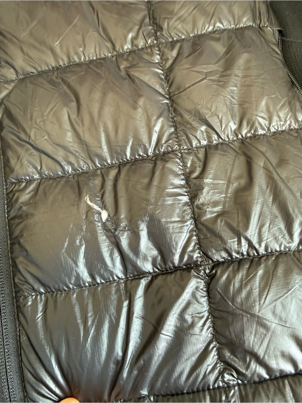 Canada Goose Gray and Black Quilted Jacket with Logo Patch - Picture 6 of 9